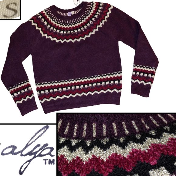 Alya Sweaters - Fair Isle Pullover Sweater, NWT 🧾